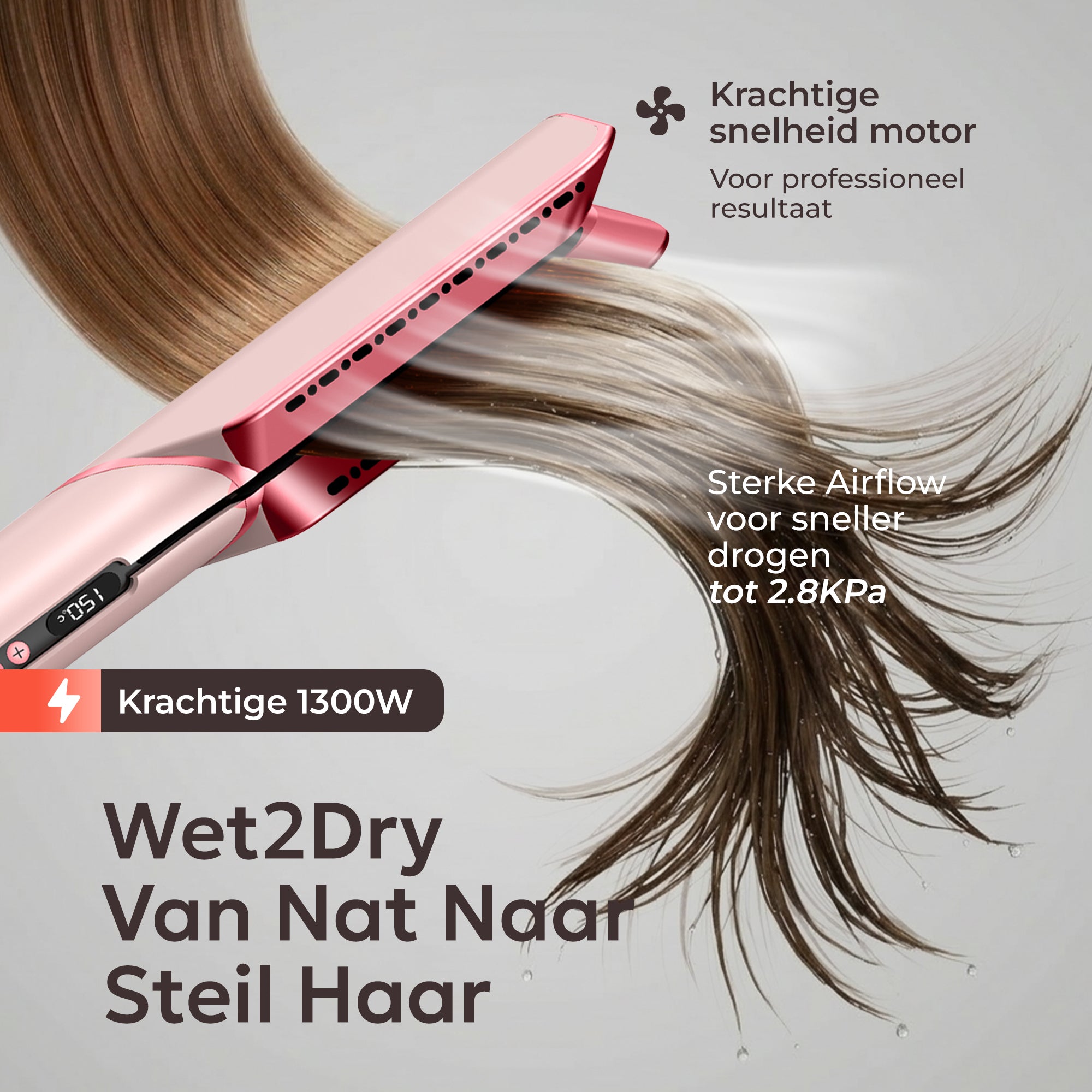 Ciriel DryStrait – 2-in-1 Glätteisen & Föhn – Wet-to-Dry