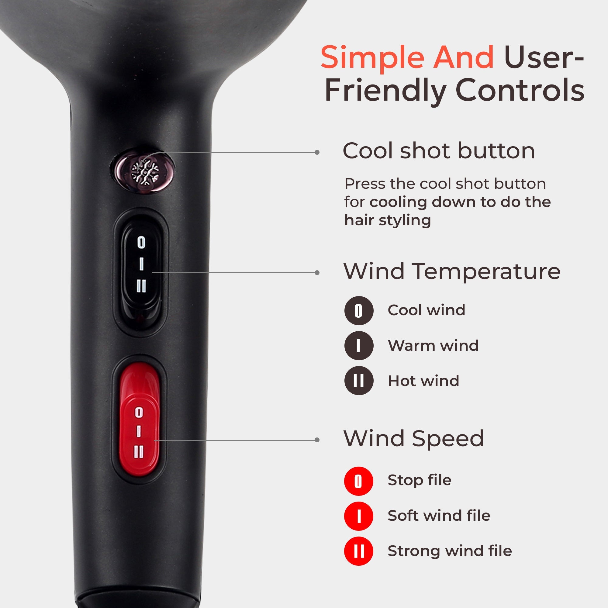 CIRIEL Föhn mit Diffusor - Ionischer Haartrockner