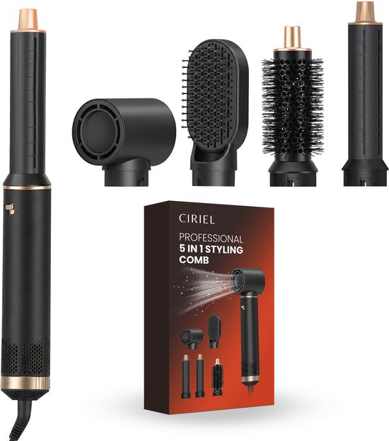 Ciriel StyleWrap 5™ — Noir | 5-in-1 Föhnbürste