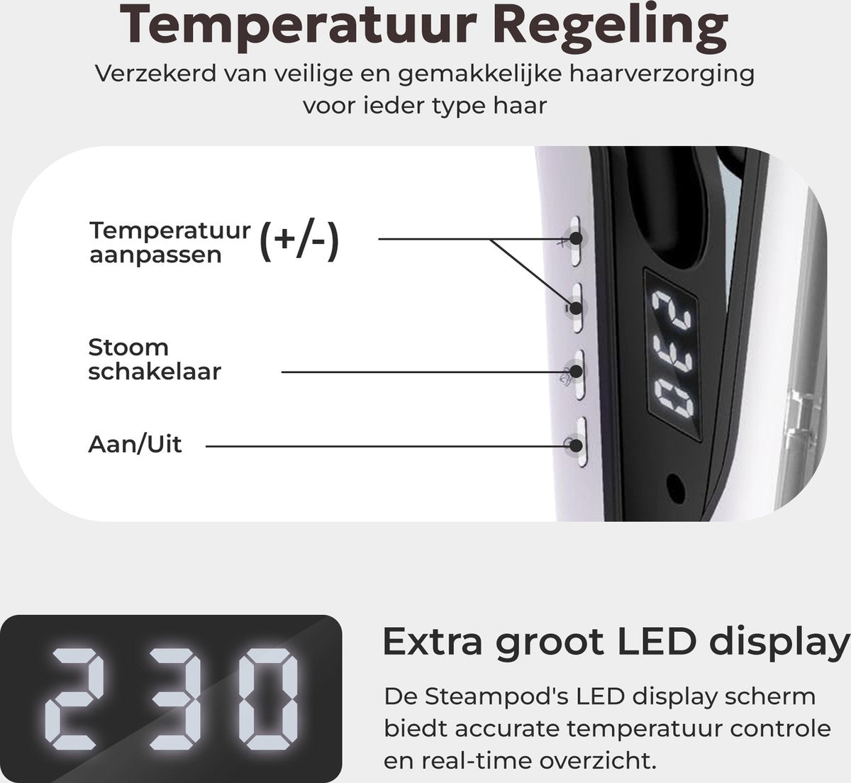 CIRIEL SteamSilk™ Dampfbügler - Weiß