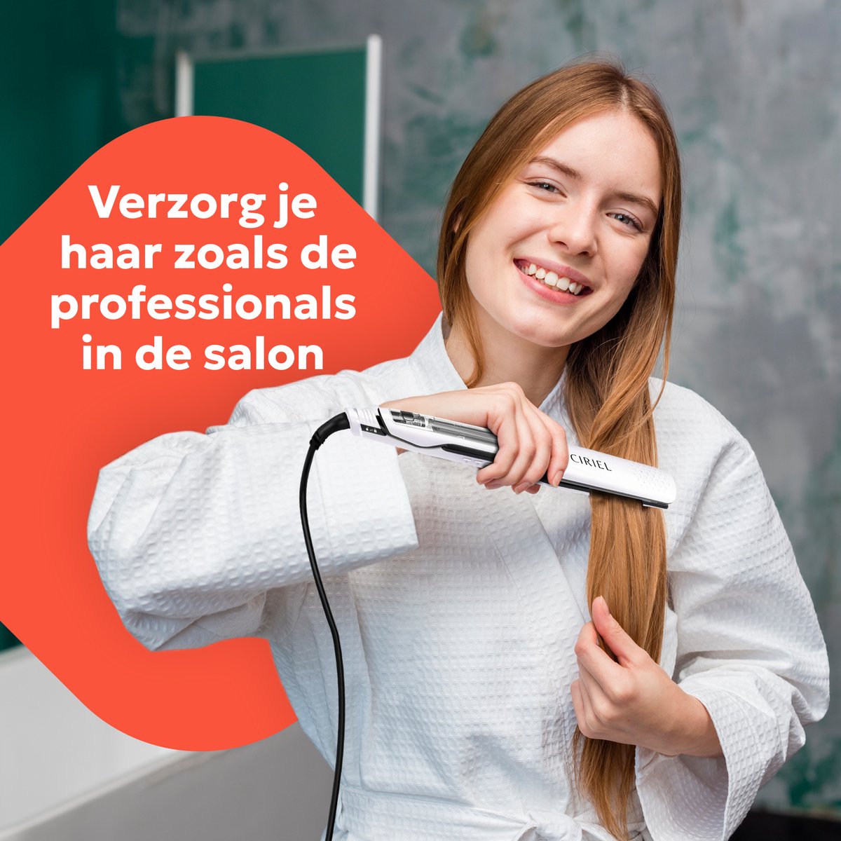 CIRIEL SteamSilk™ Dampfbügler - Weiß