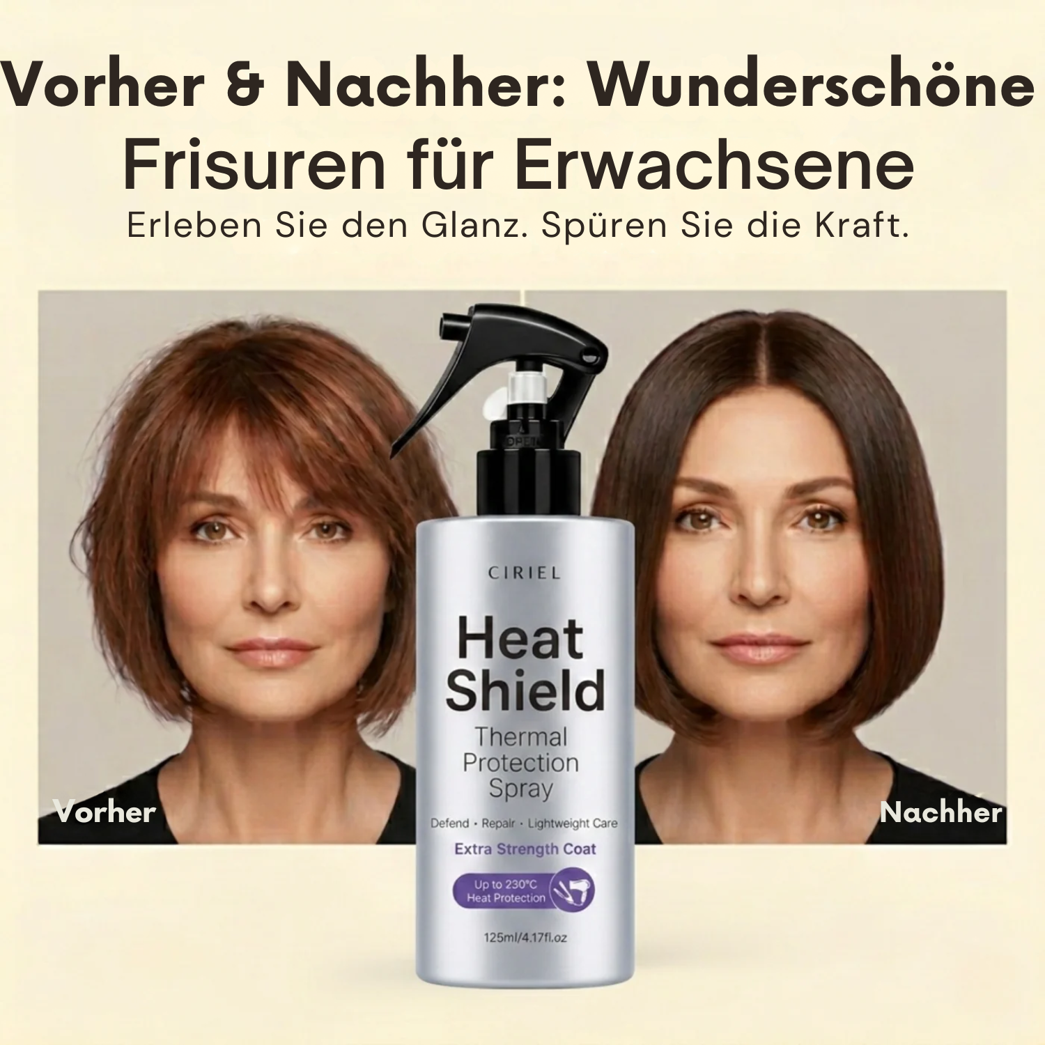 Hitzeschutz - Hitzeschützende Spray