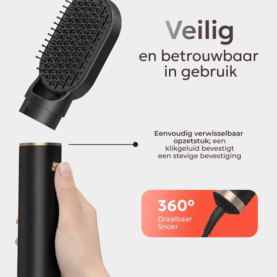 Ciriel StyleWrap 5™ — Noir | 5-in-1 Föhnbürste