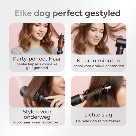 Ciriel StyleWrap 5™ — Noir | 5-in-1 Föhnbürste