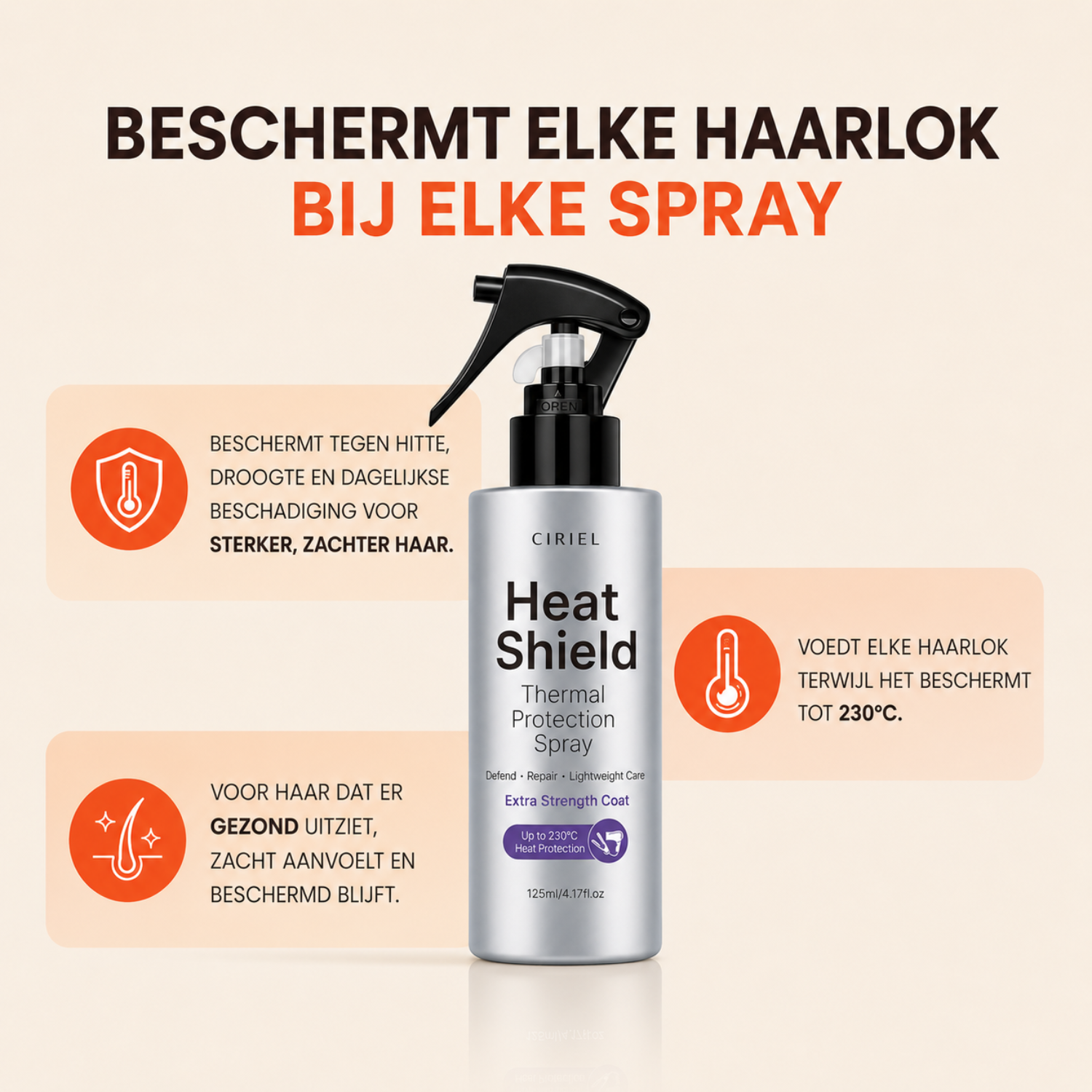 Hitzeschutz - Hitzeschützende Spray
