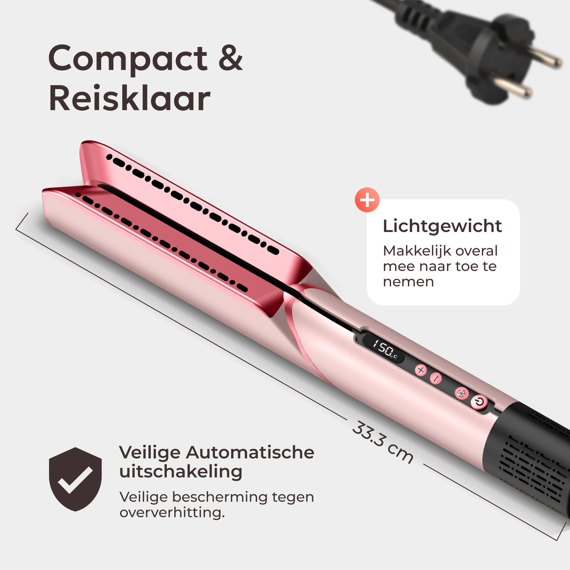 Ciriel DryStrait – 2-in-1 Glätteisen & Föhn – Wet-to-Dry