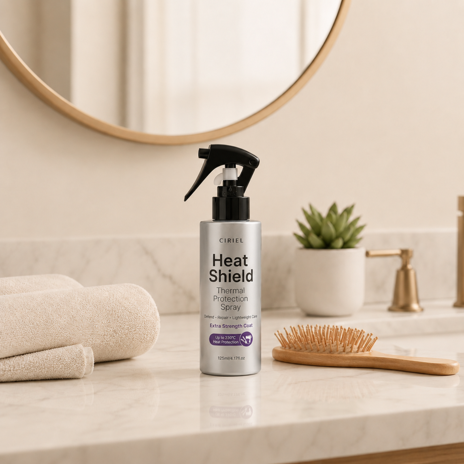 Hitzeschutz - Hitzeschützende Spray