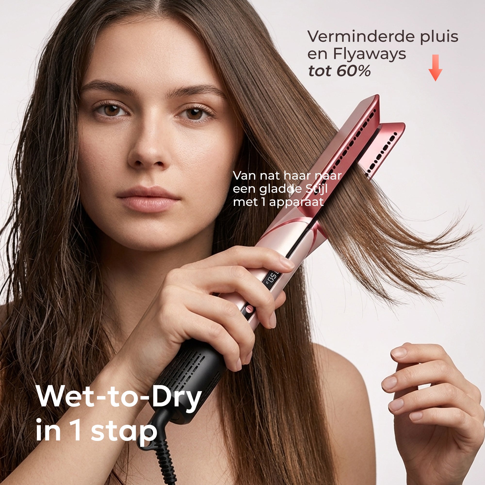 Ciriel DryStrait – 2-in-1 Glätteisen & Föhn – Wet-to-Dry