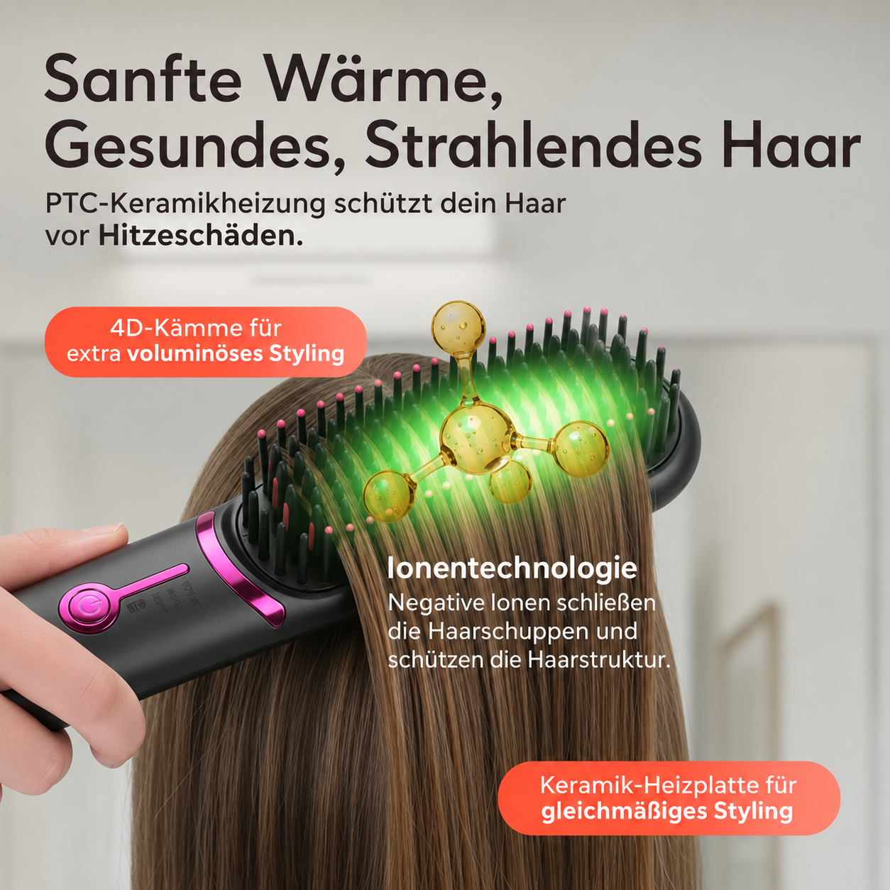 Ciriel - AirBrush™ Pro | Drahtlose Stylingbürste