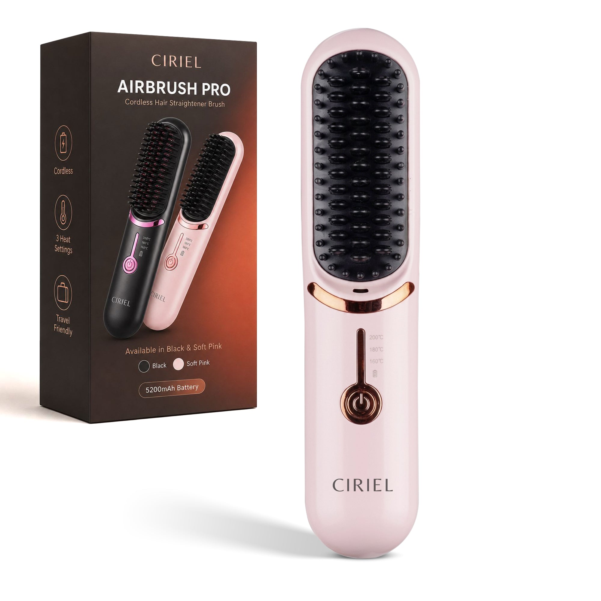 Ciriel - AirBrush™ Pro | Drahtlose Stylingbürste