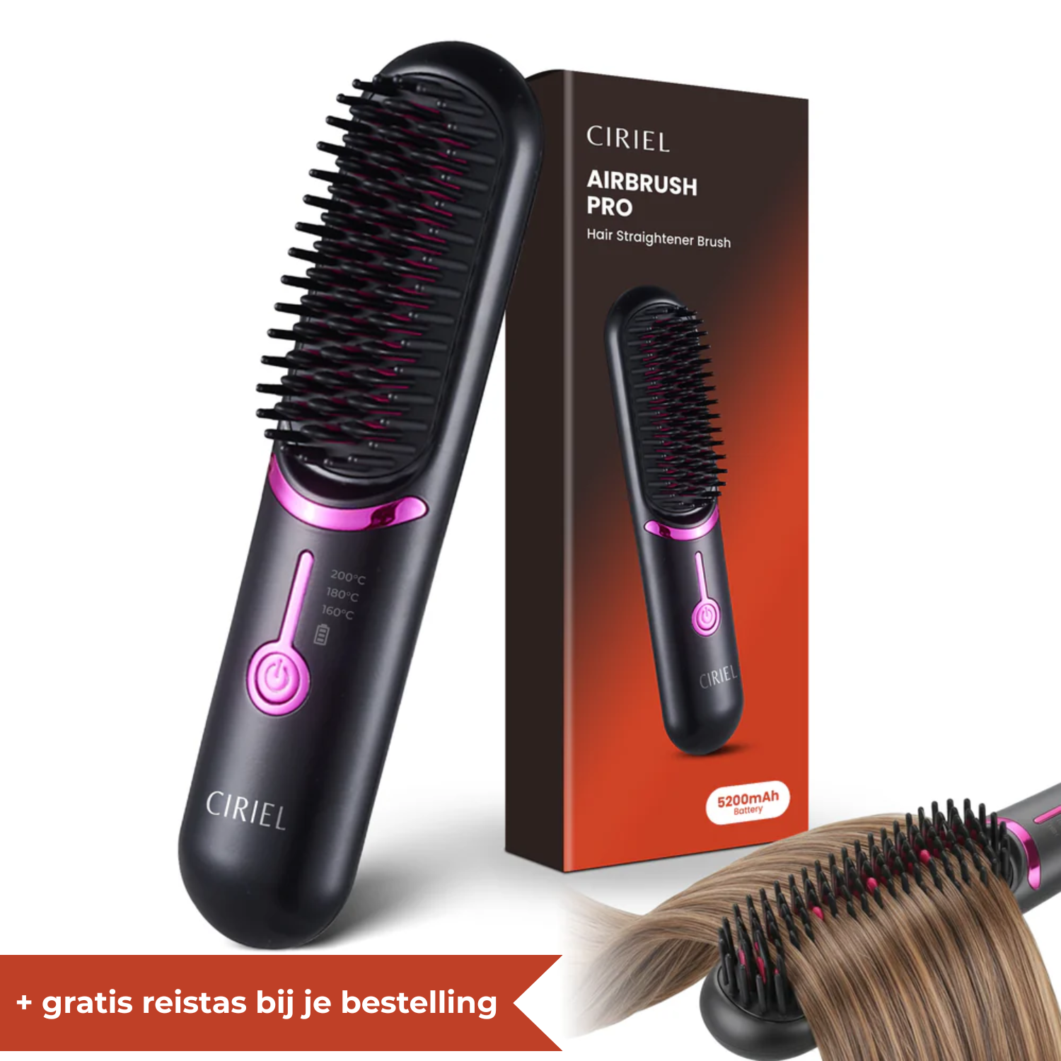 Ciriel - AirBrush™ Pro | Drahtlose Stylingbürste